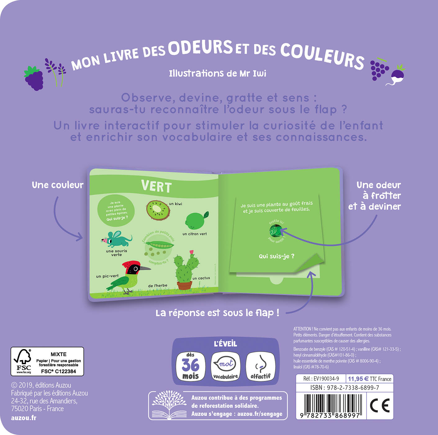 Livre des odeurs et des couleurs - Le Jardin