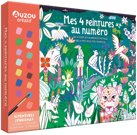 4 peintures au numéro