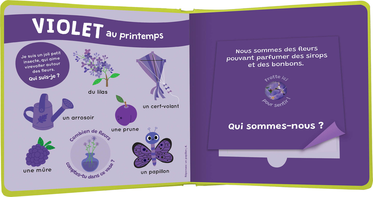 Livre des odeurs et des couleurs - Les saisons