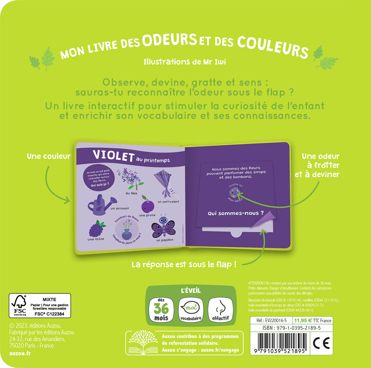 Livre des odeurs et des couleurs - Les saisons
