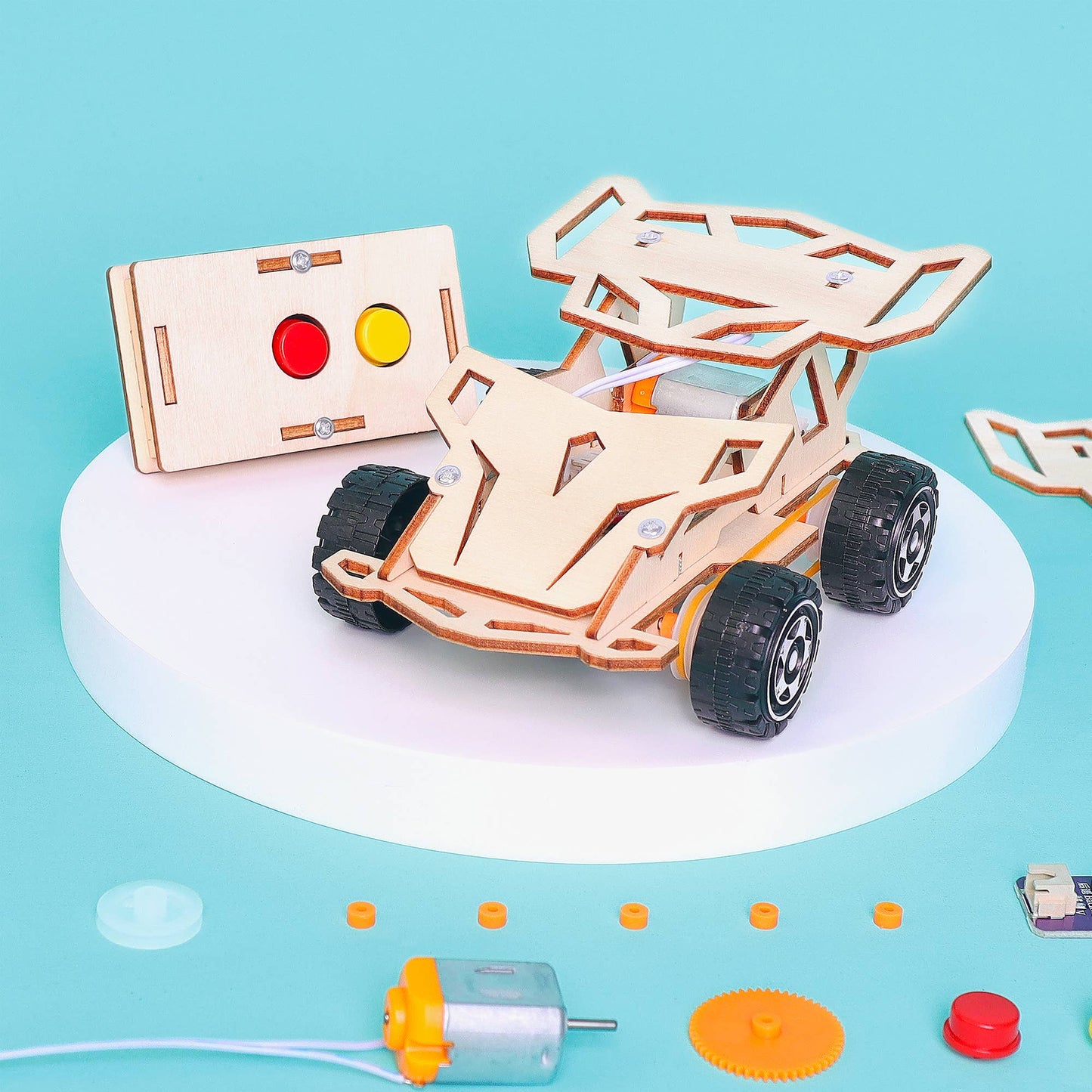 Kit voiture télécommandée à infrarouge à construire soi-même, jouet éducatif STEM