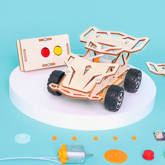 Kit voiture télécommandée à infrarouge à construire soi-même, jouet éducatif STEM