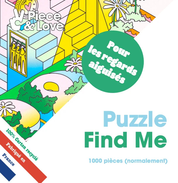 Puzzle :" Find me " 1 000 pièces