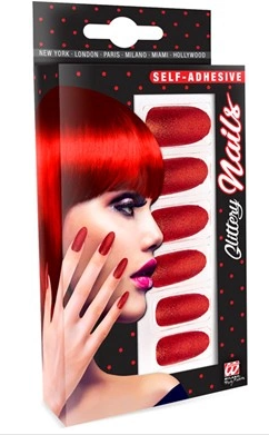Faux ongles rouges