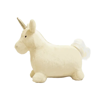 Licorne doudou rebondissante
