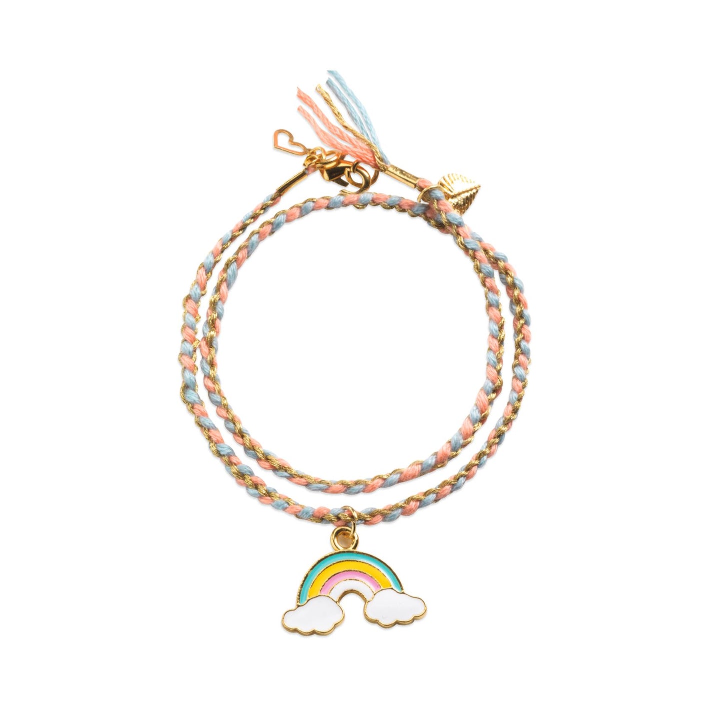 Bracelets arc en ciel à tresser
