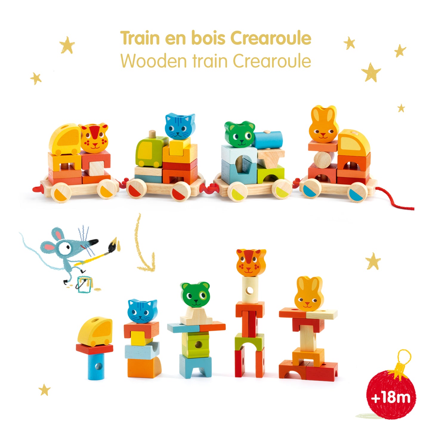 Petit train coloré