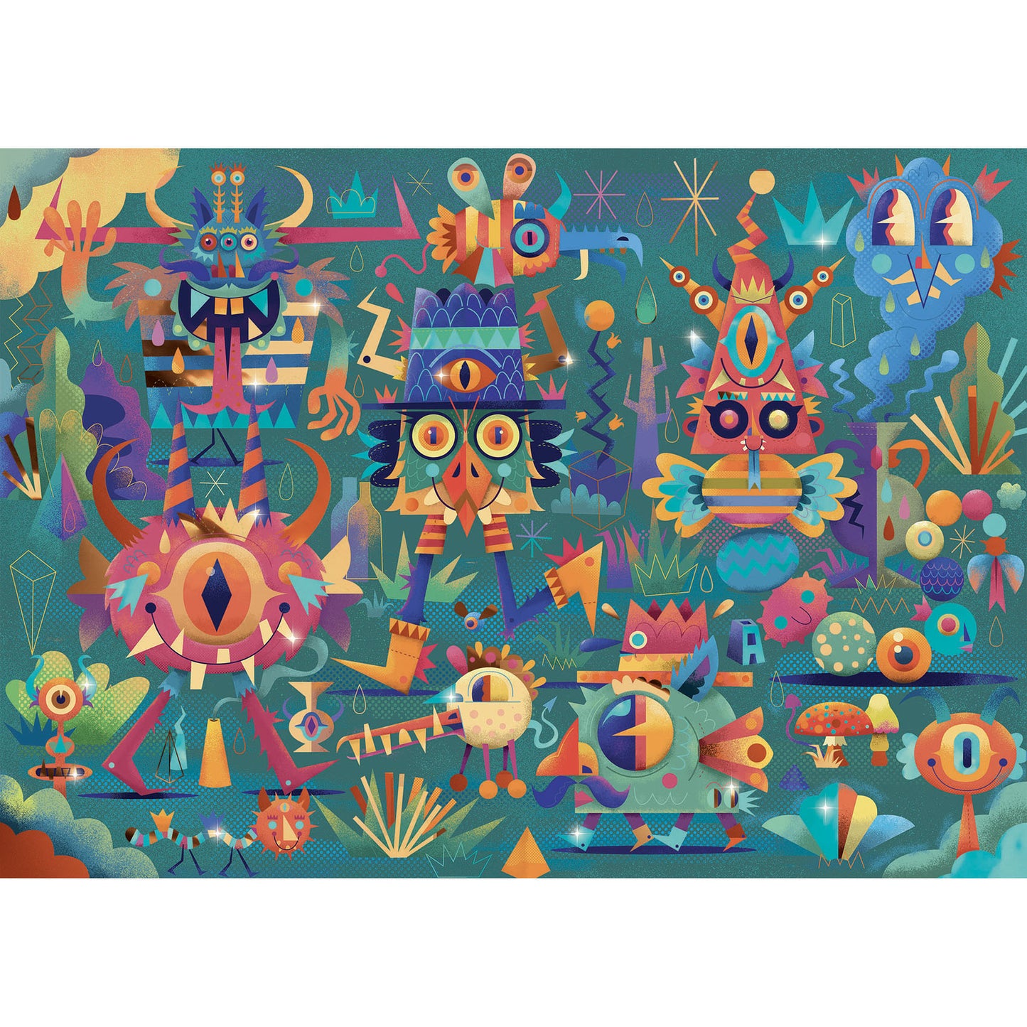 Puzzle fête des monstres 50 pièces