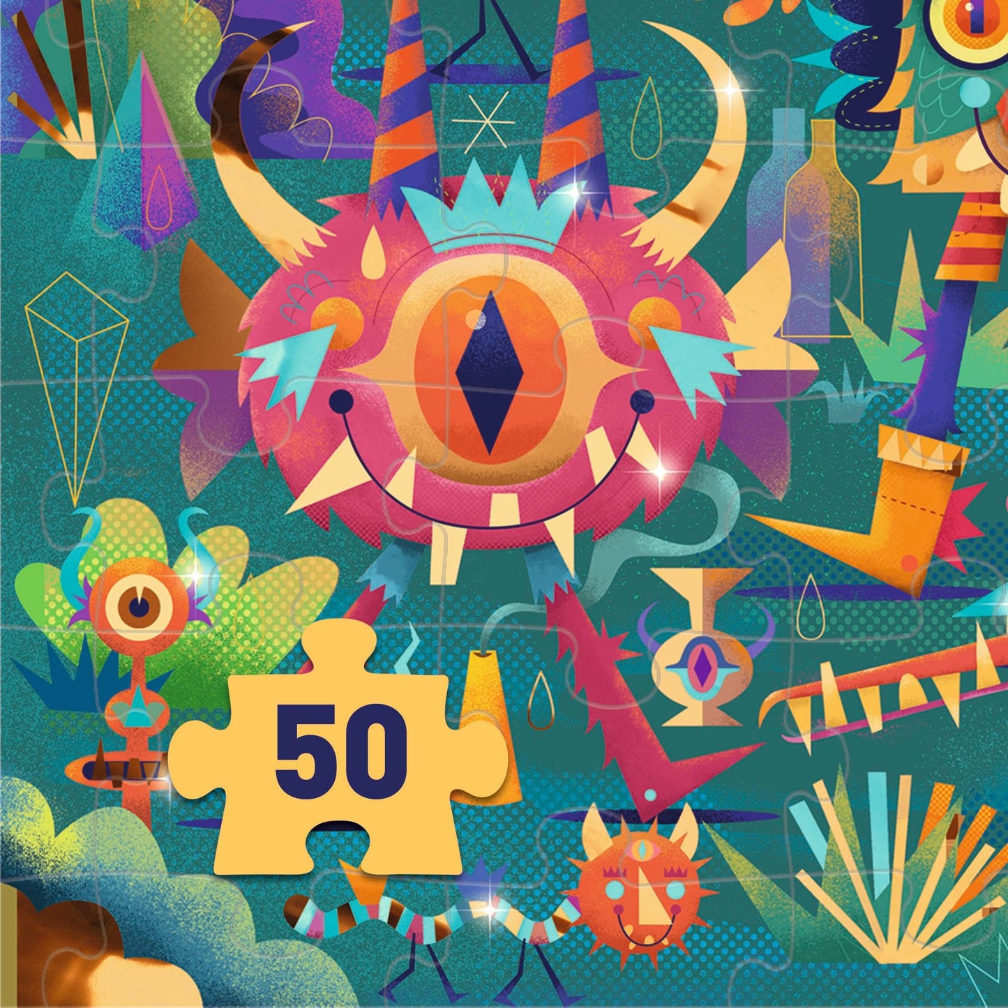 Puzzle fête des monstres 50 pièces