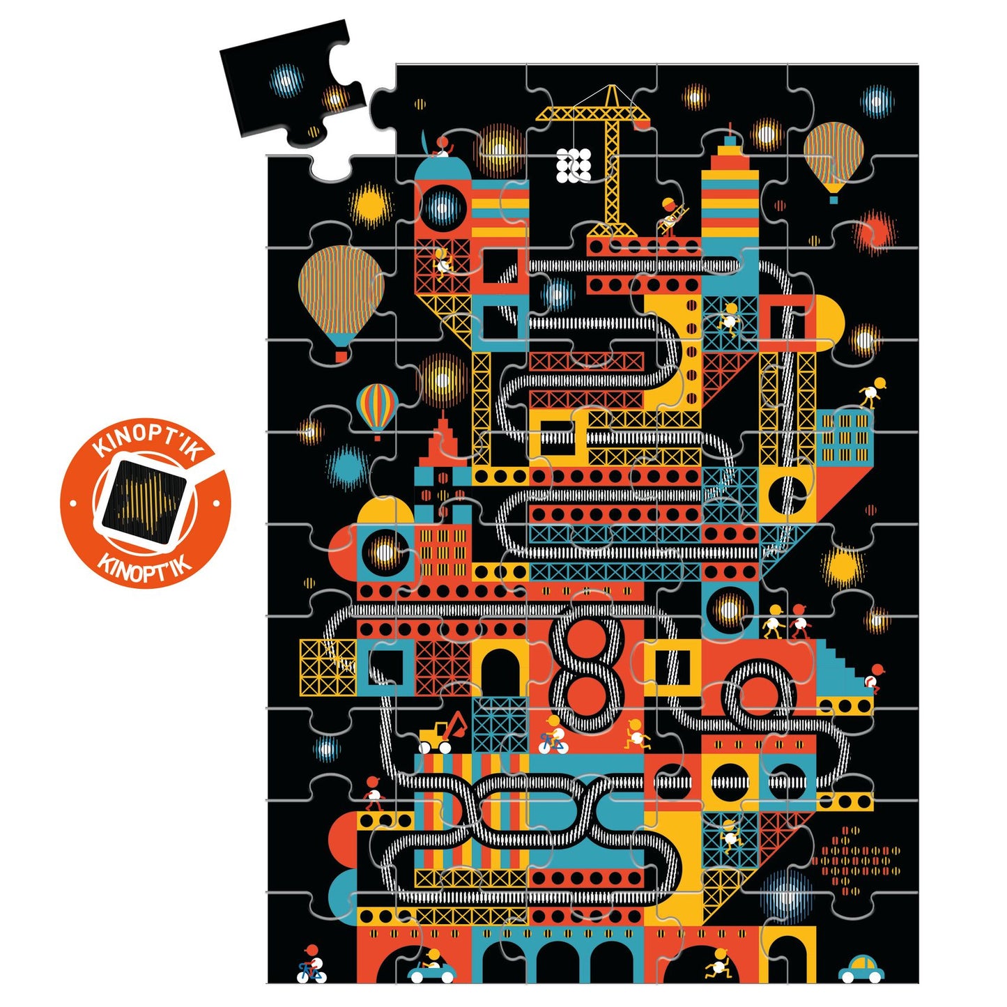 Puzzle ville animée 100 pièces