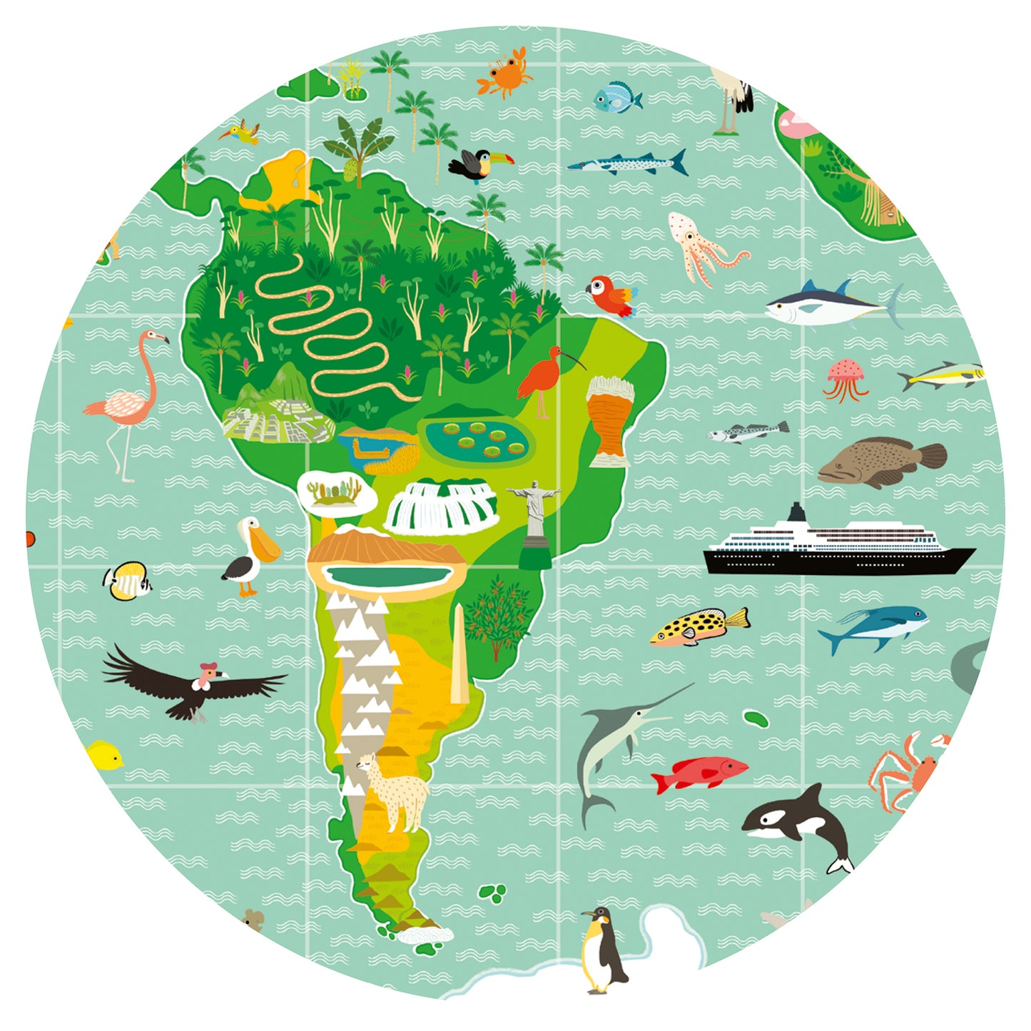 Puzzle Tour du monde