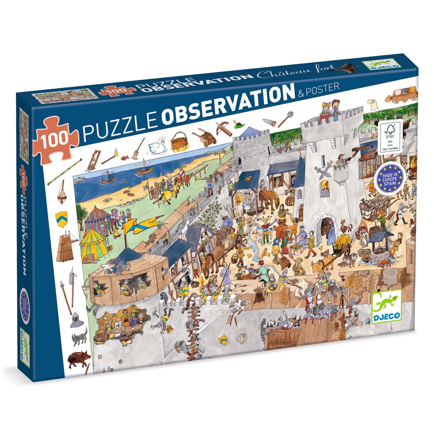 Puzzle château fort 100 pièces