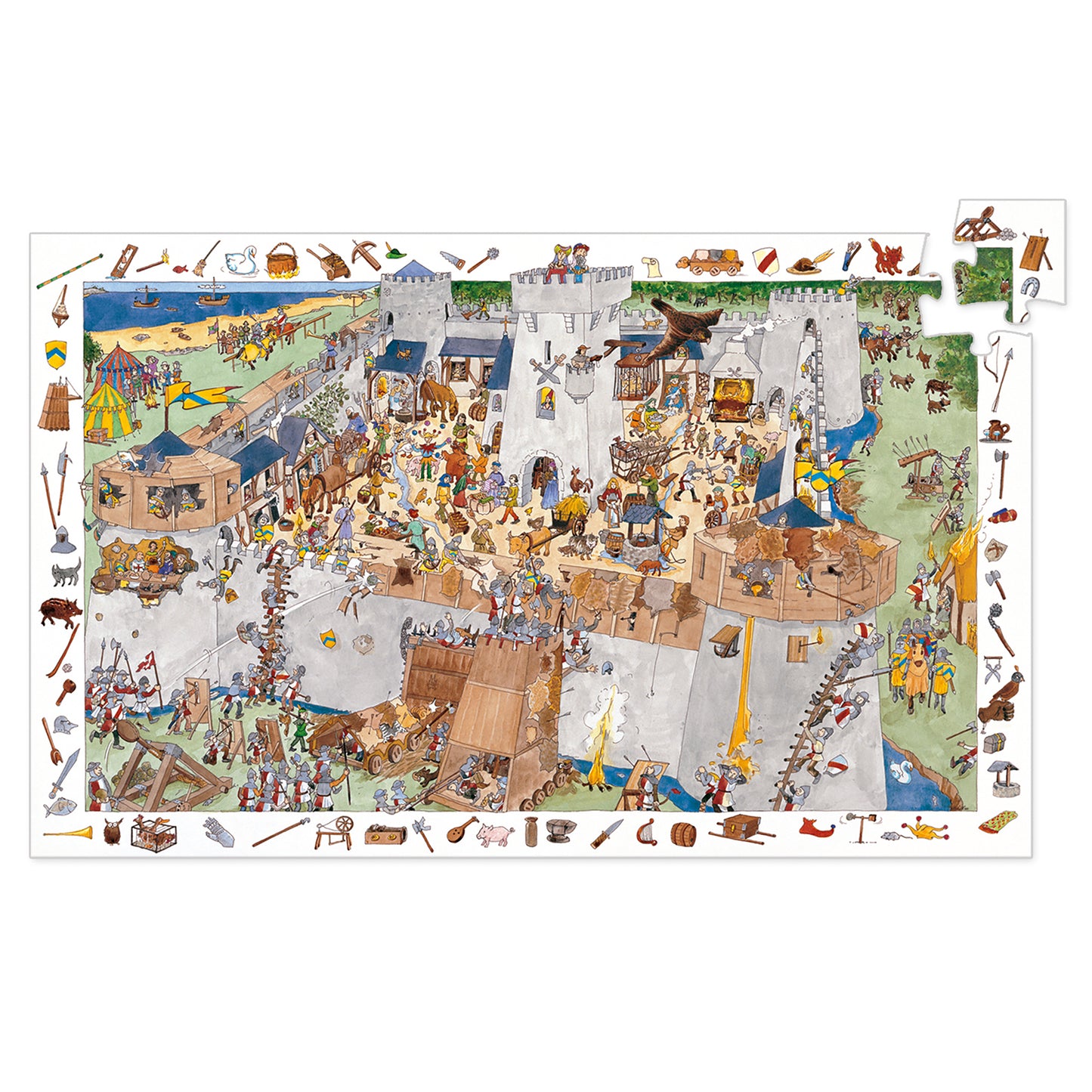 Puzzle château fort 100 pièces