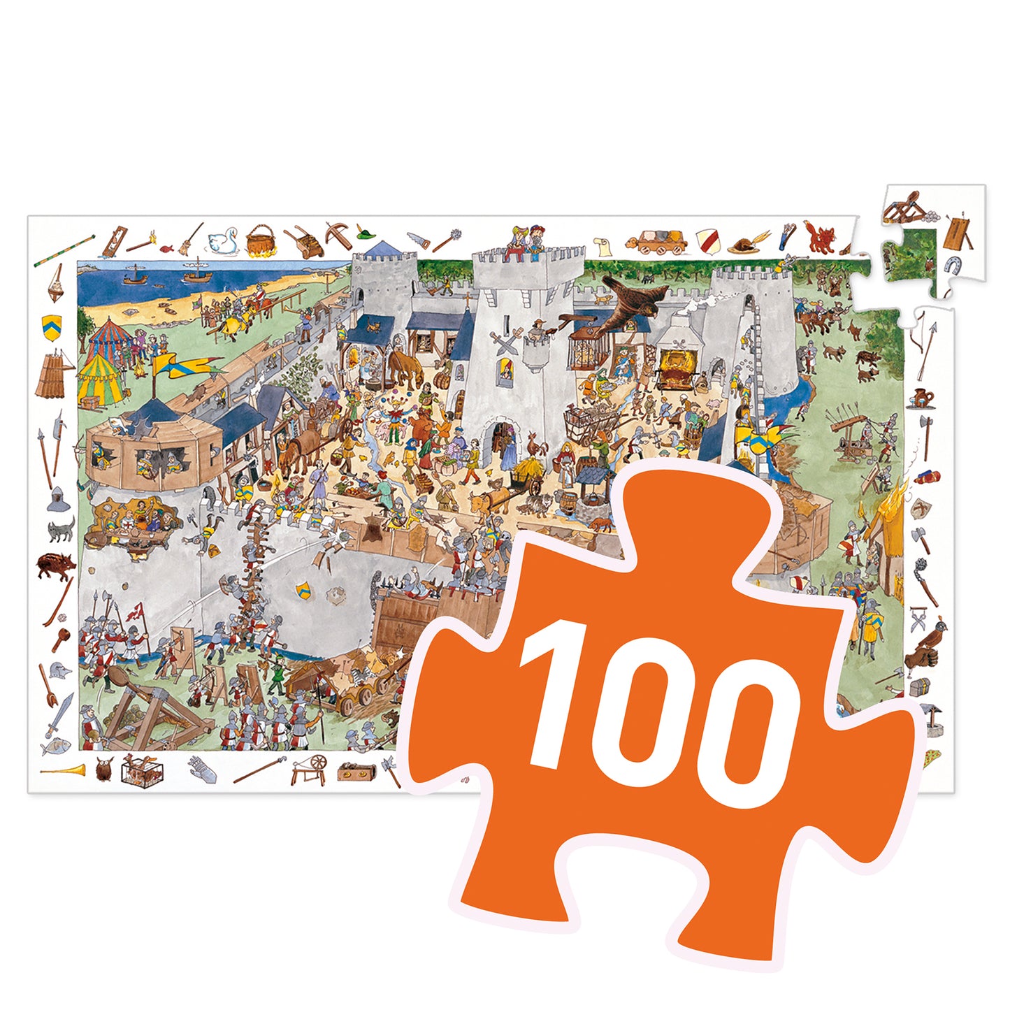 Puzzle château fort 100 pièces