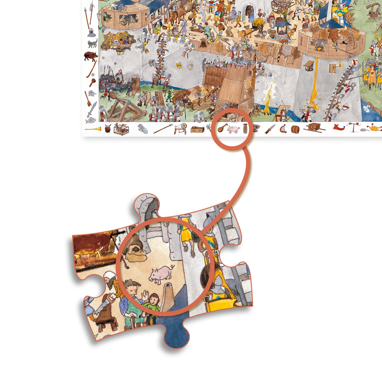 Puzzle château fort 100 pièces