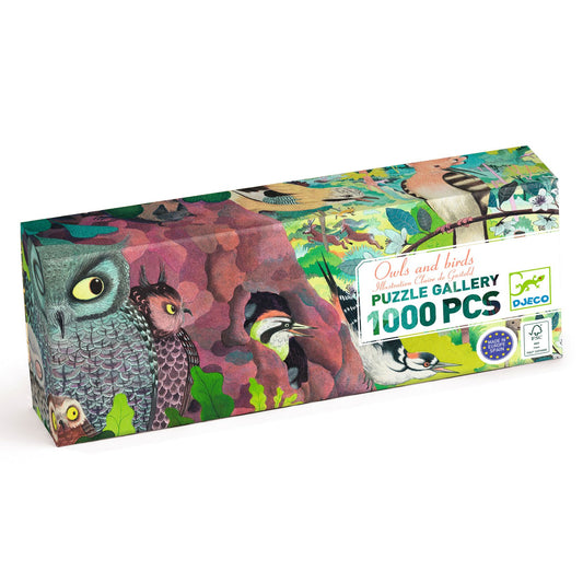 Puzzle chouette & oiseaux  1 000 pièces