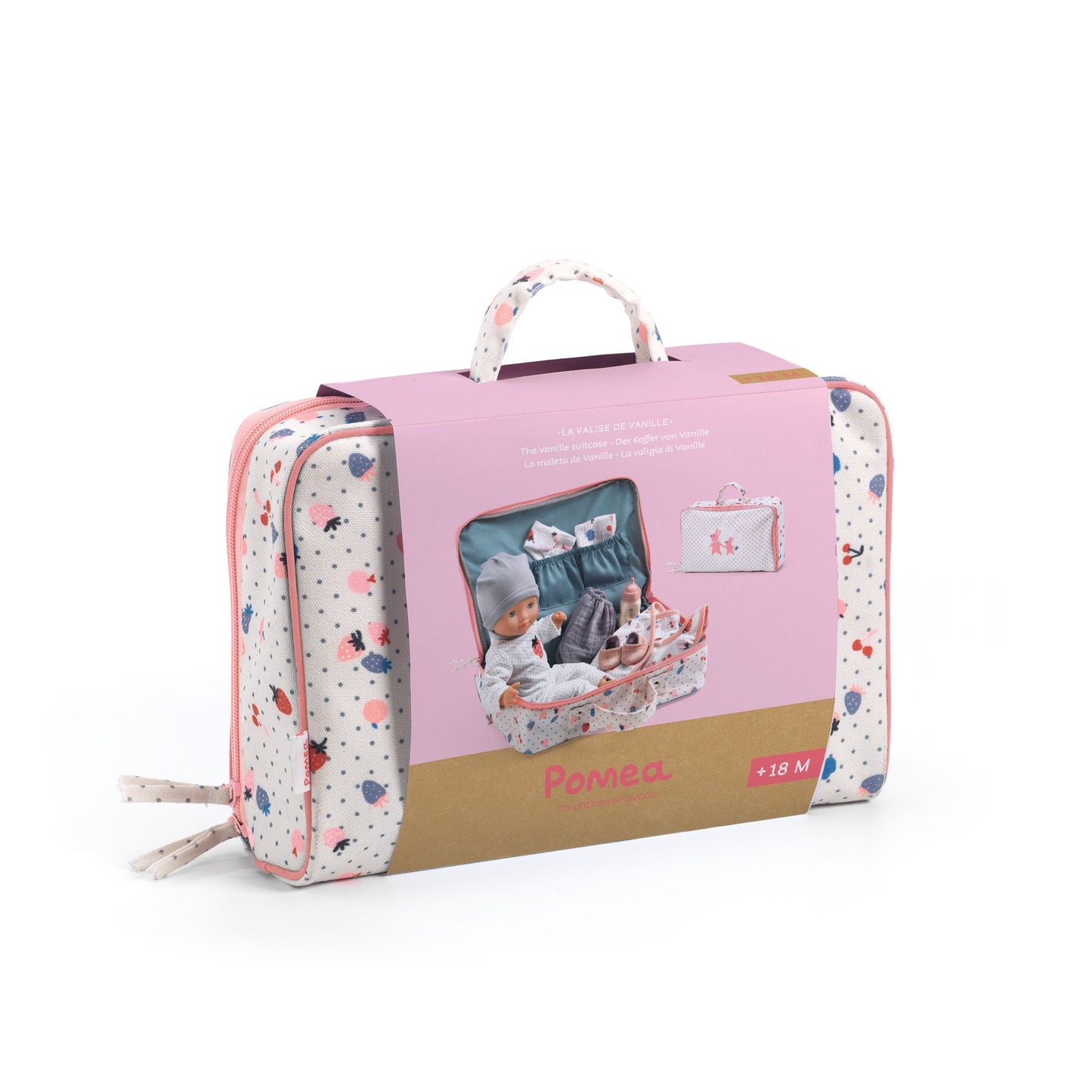 Valise avec poupée et accessoires