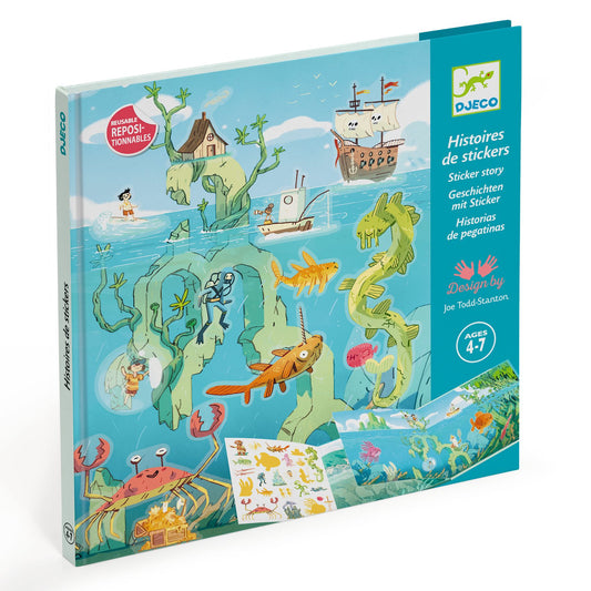 Deux décors avec stickers repositionnables : La Mer