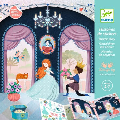 Deux décors avec stickers repositionnables : Le vie au Château