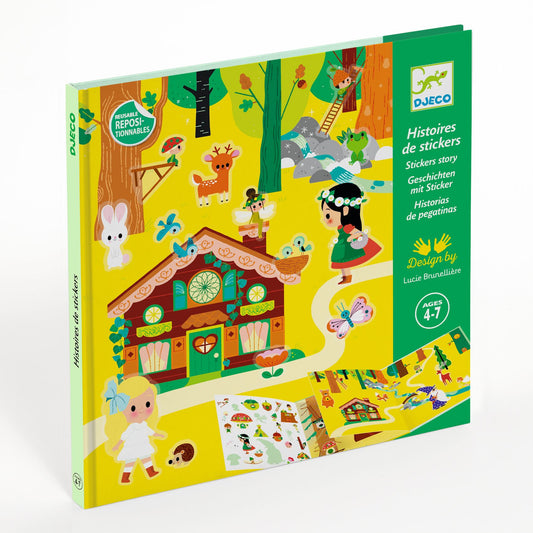 Deux décors avec stickers repositionnables : La forêt magique