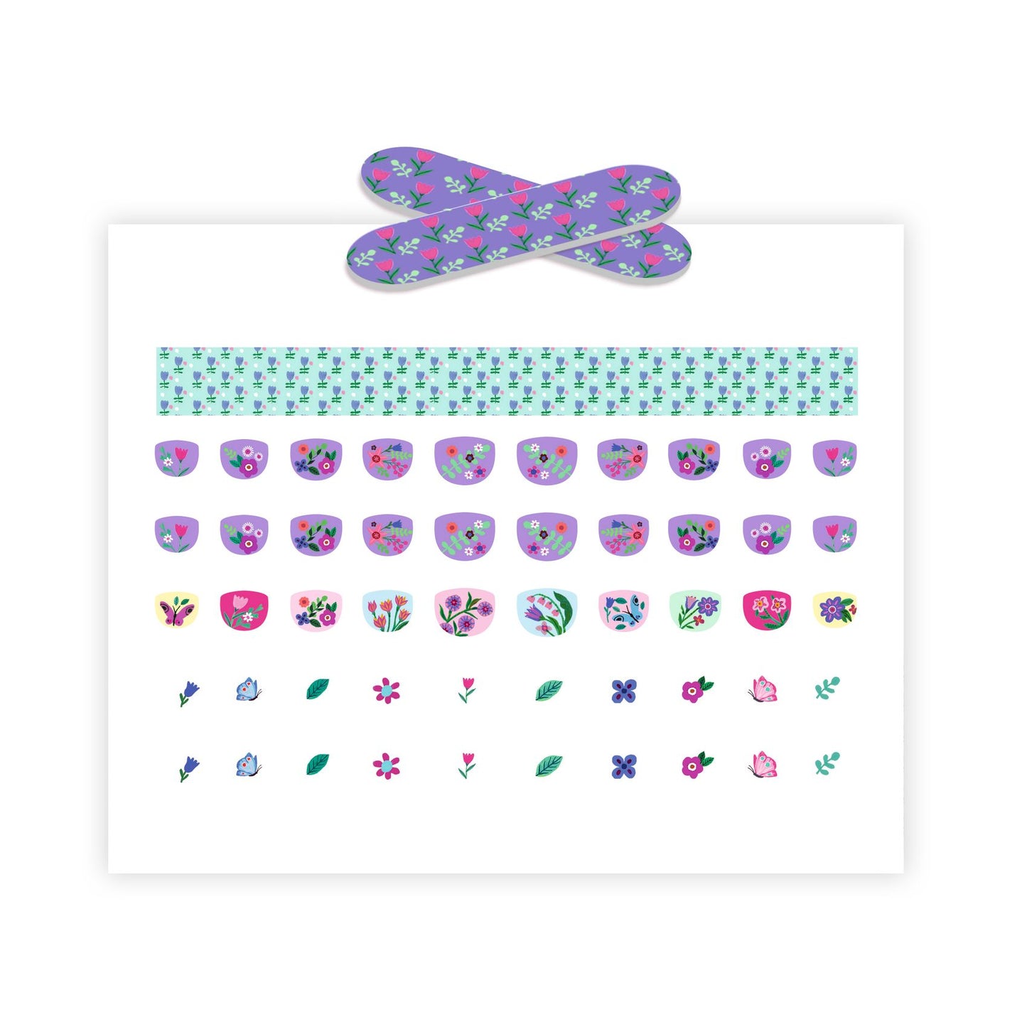 Stickers pour les ongles - Fleurs