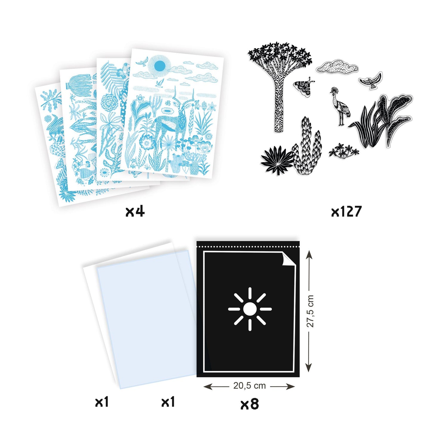 Cyanotype : Savane nocturne