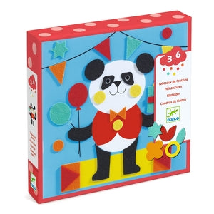 4 tableaux de gommettes en feutrine