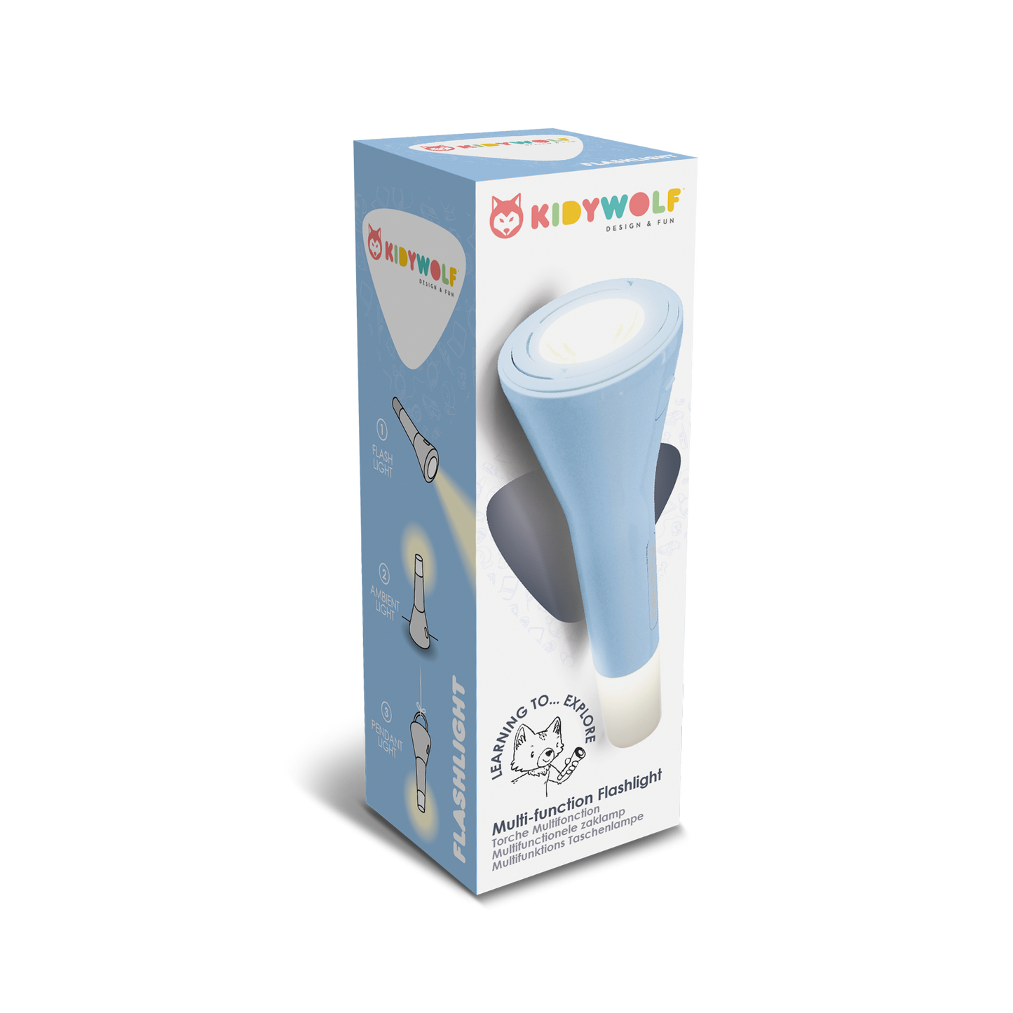 Lampe torche : bleu