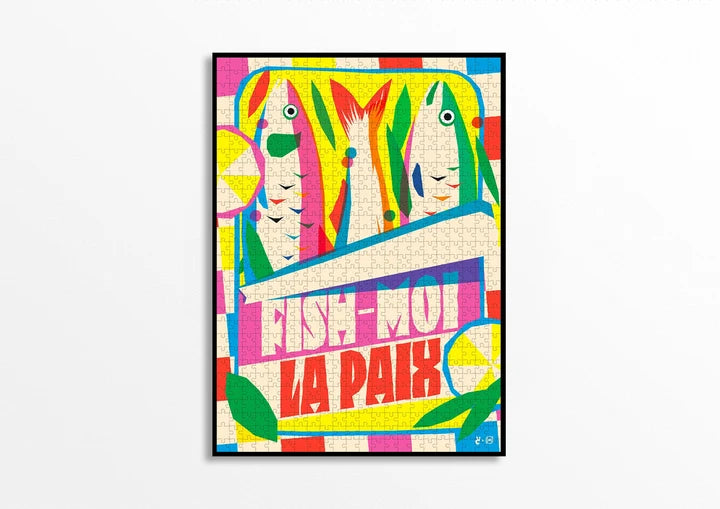 Puzzle :" Fish moi la Paix" 1 000 pièces