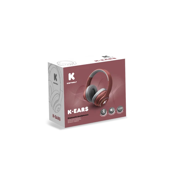 Casque audio bordeaux