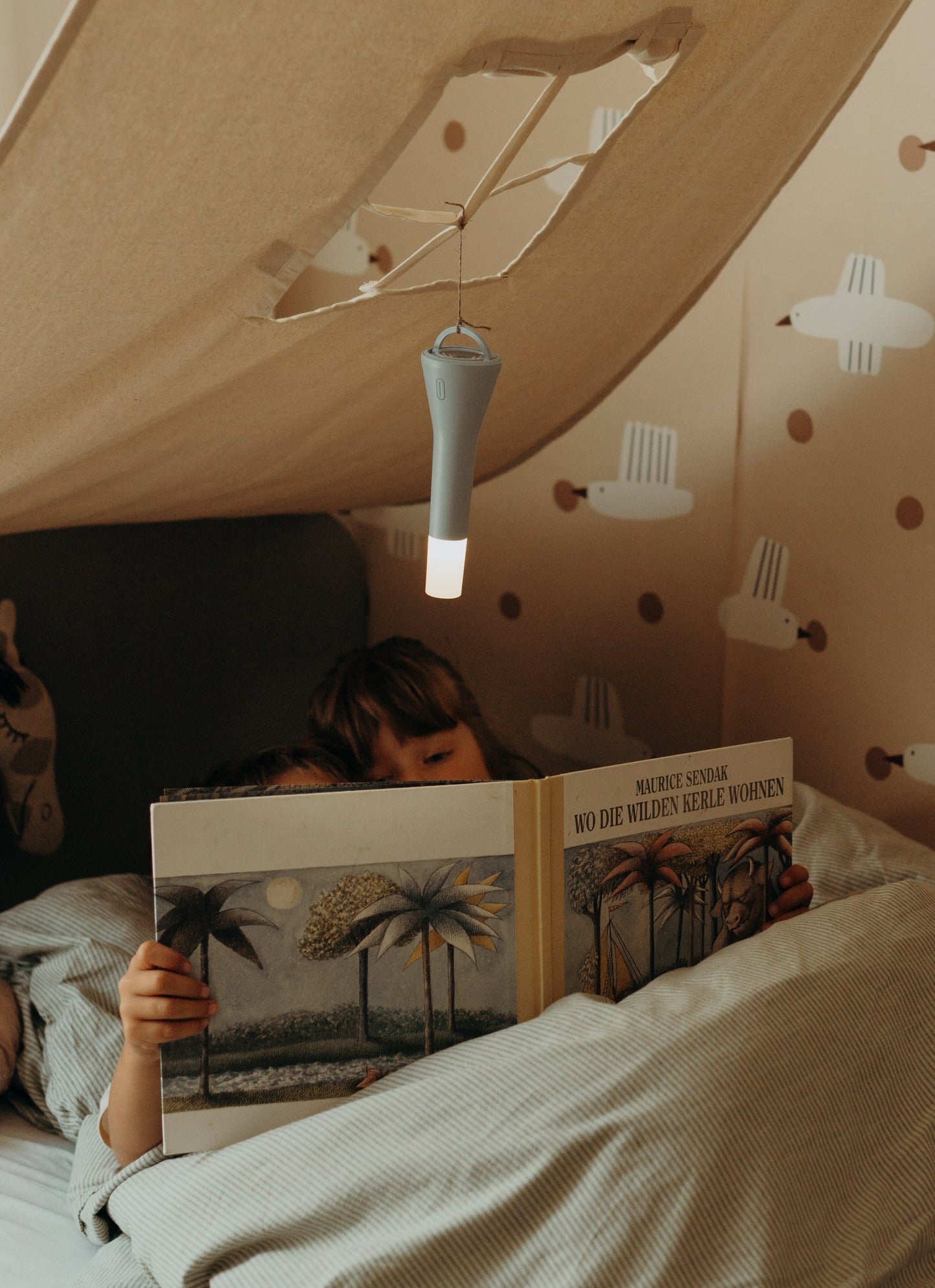 Lampe torche : bleu
