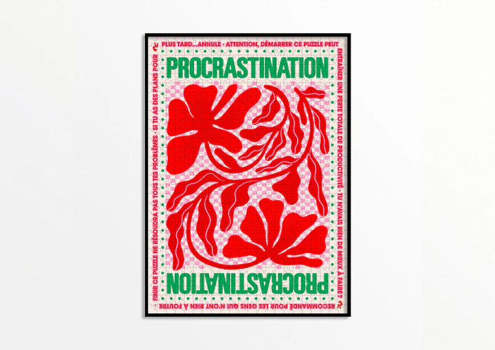 Puzzle :"Procrastination"  1 000 pièces