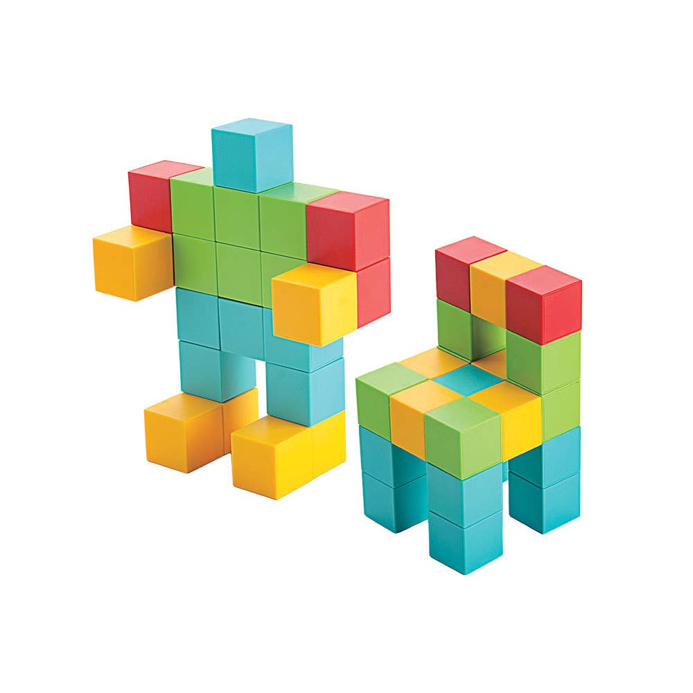 Jeu de 64 Cubes Magnétiques