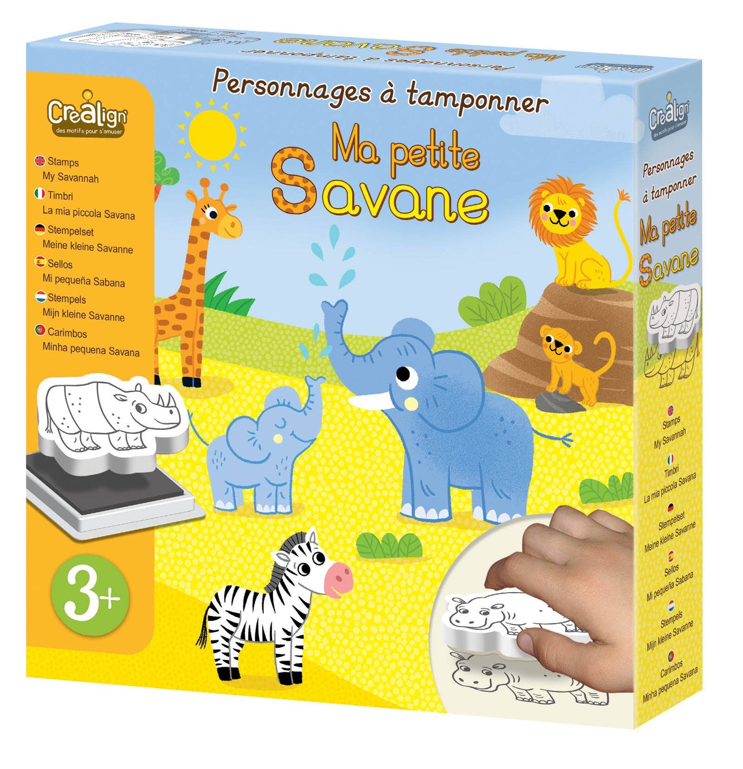 Personnages à tamponner : Ma petite savane