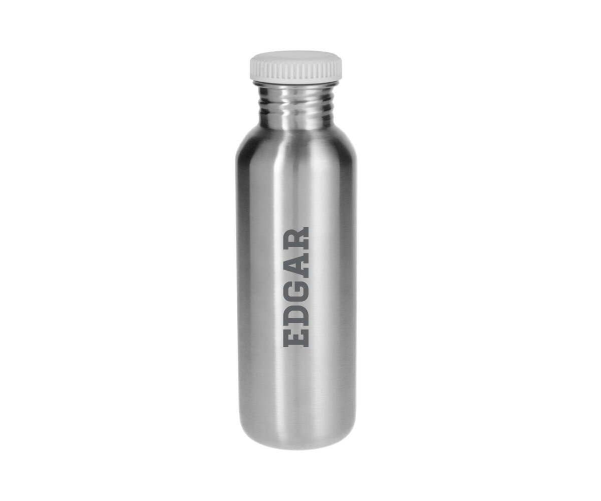 Gourde Acier Basique Blanc 750ml - housse croco