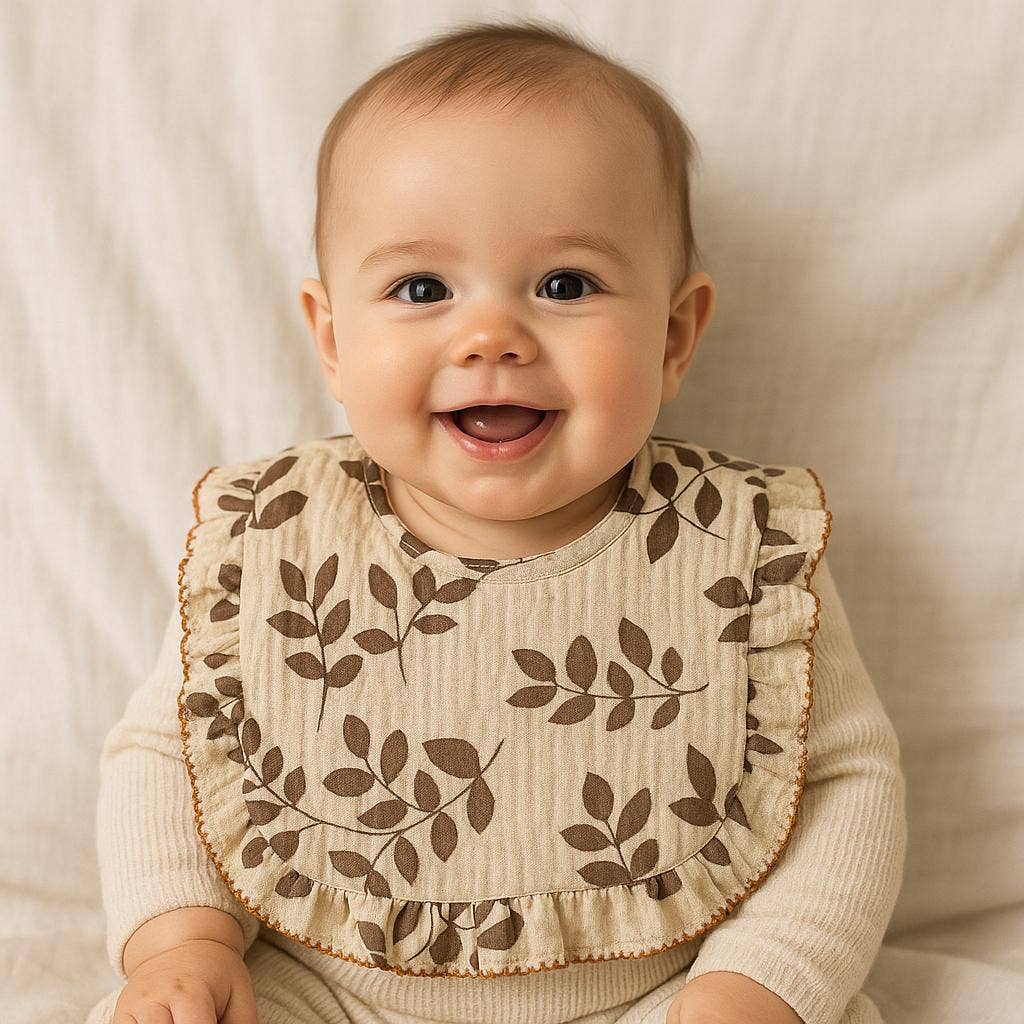 26001 BAVOIR COTON BIOLOGIQUE 30CM X 26CM: FLEURS DE PÊCHER