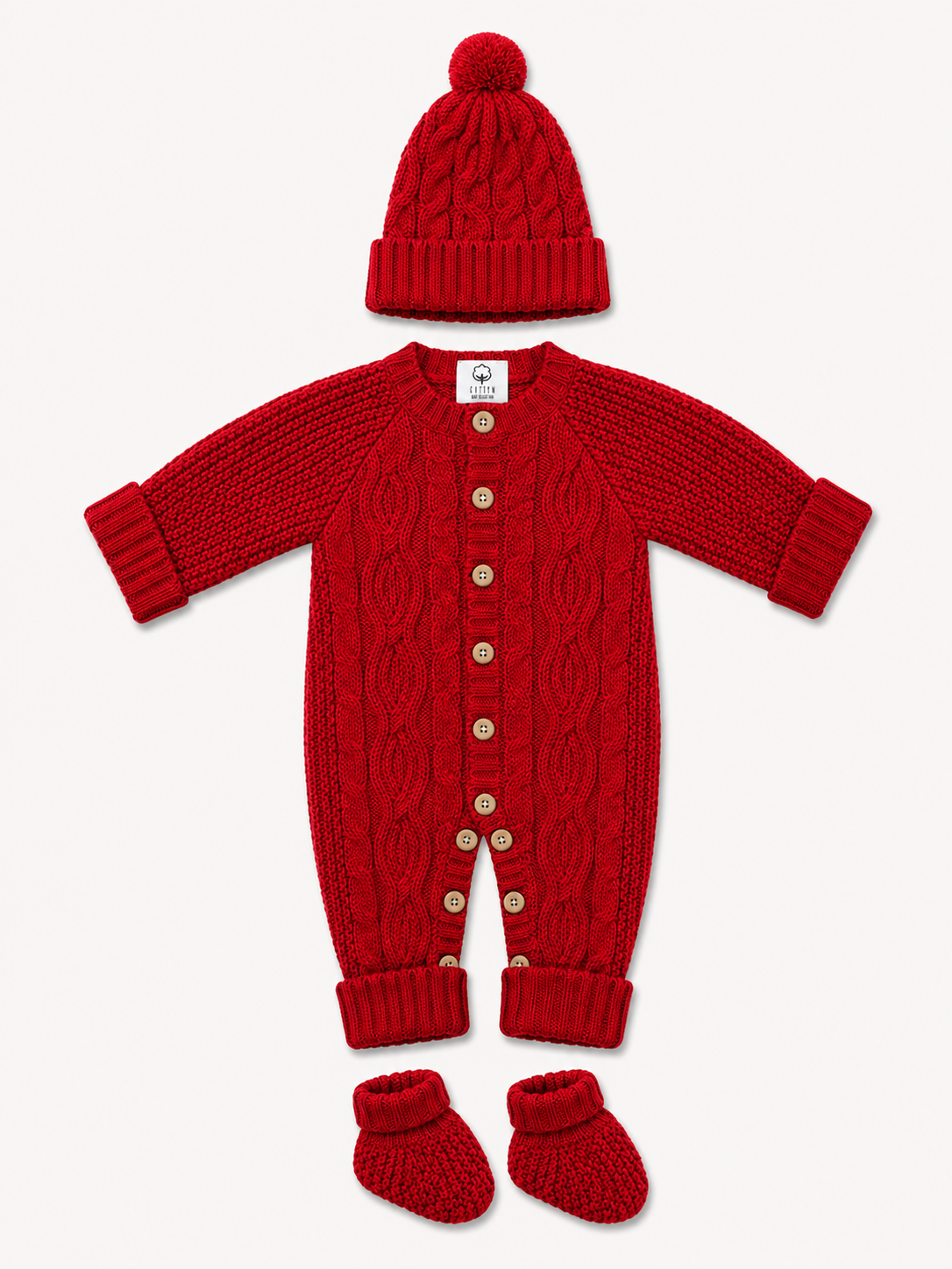 Ensemble CT162 : Combinaison, bonnet et chaussons