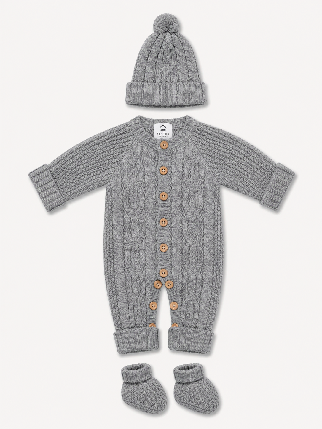 Ensemble CT162 : Combinaison, bonnet et chaussons