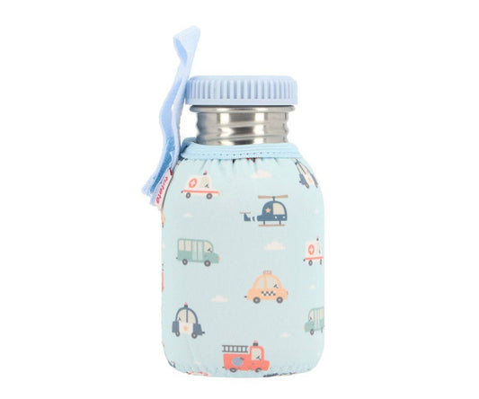 Gourde en Acier avec Housse City Cars 350ml
