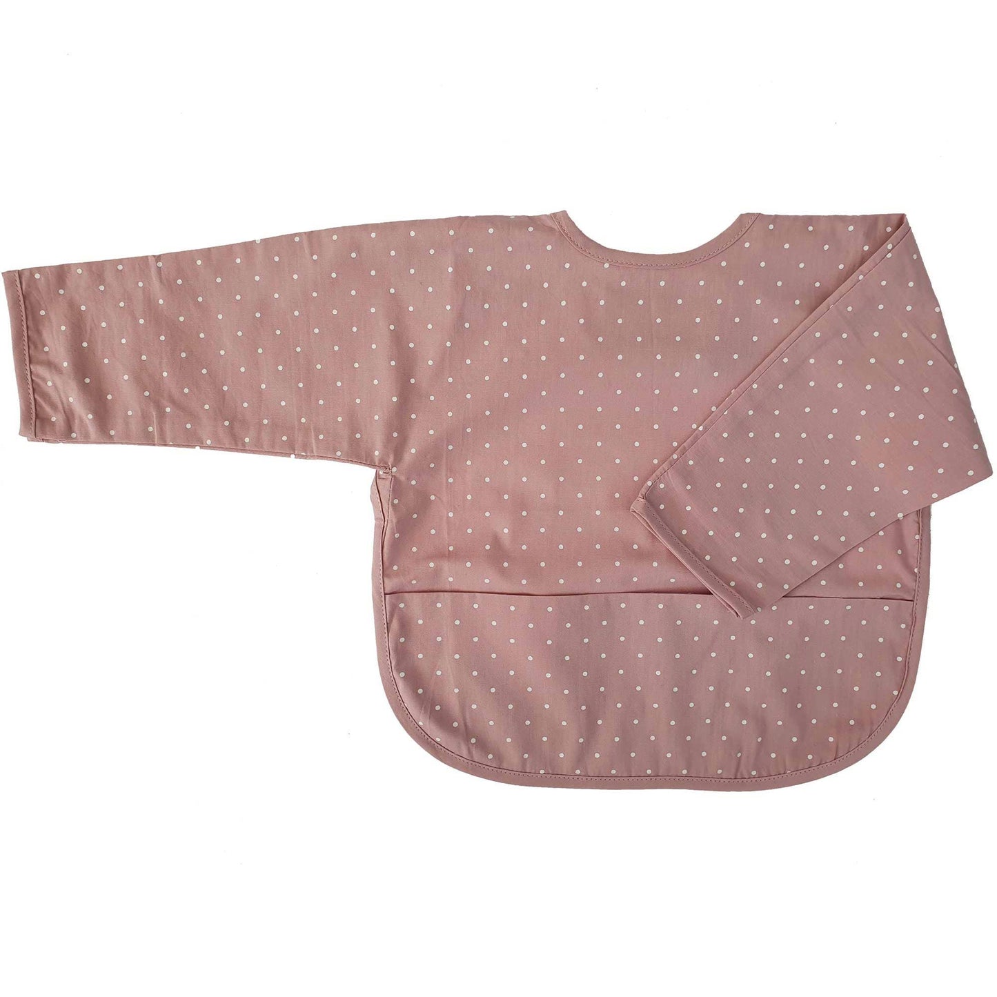 Bavoir bio à manches pour bébé Pale Mauve Dotty