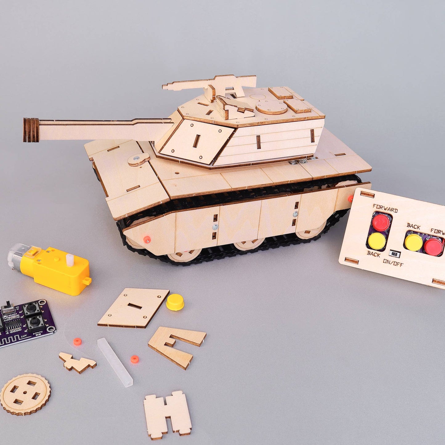 Kit DIY RC TankCam, Mode Tank et Caméra, Jouet STEM