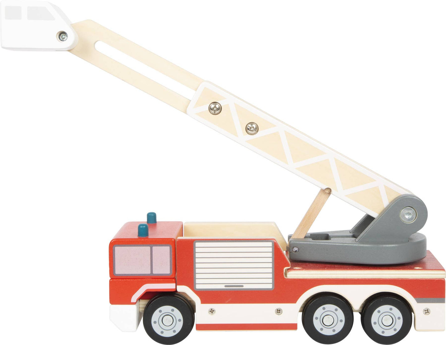 Camion de pompiers en bois avec échelle tournante | Véhicules | Jouet en bois