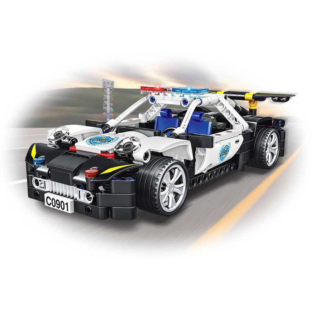 Voitures de Police Swat Technic Encaixes 8+