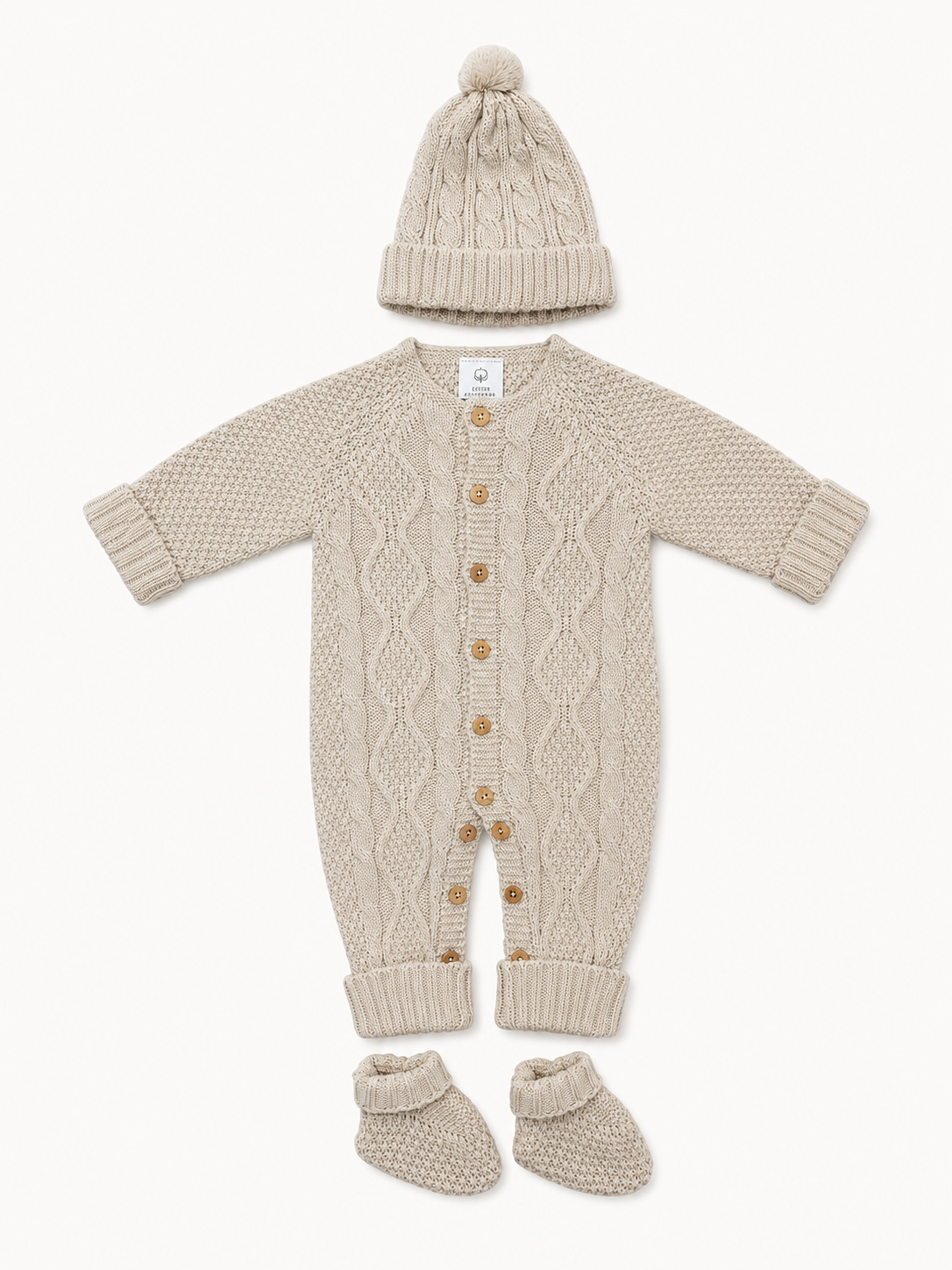 Ensemble CT162 : Combinaison, bonnet et chaussons