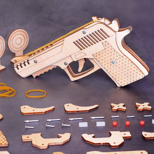 Kit de bricolage lanceur d'élastiques, jouet amusant et éducatif STEM
