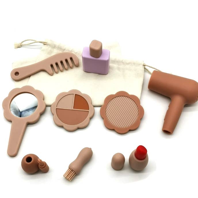 Kit de Beauté en Silicone - Jouet d'imitation