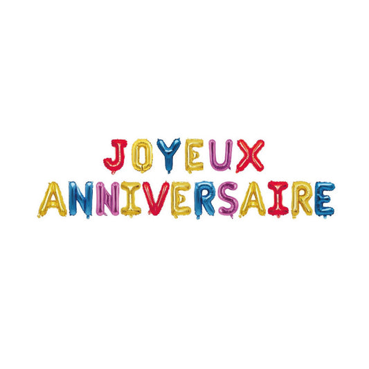 Guirlande ballons " Joyeux anniversaire "