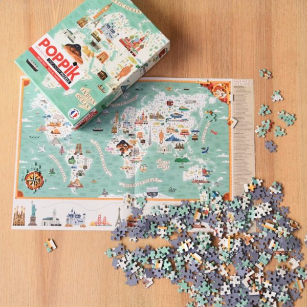 Puzzle éducatif - Tour du monde