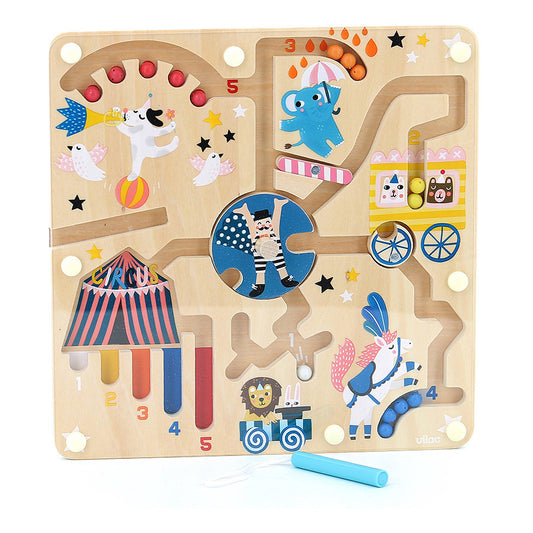 Labyrinthe magnétique en bois