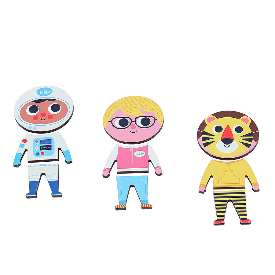 Puzzle Jules à habiller en bois